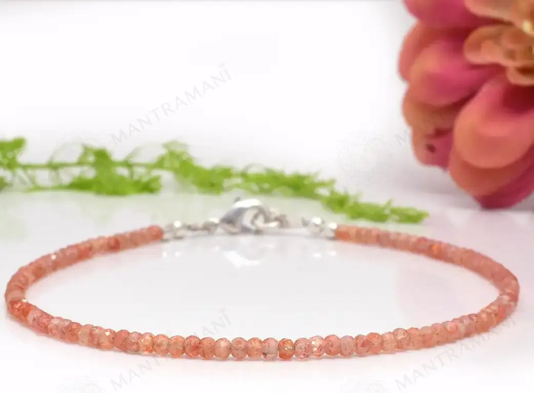 MantraMani® Blue Sunstone Anklet
