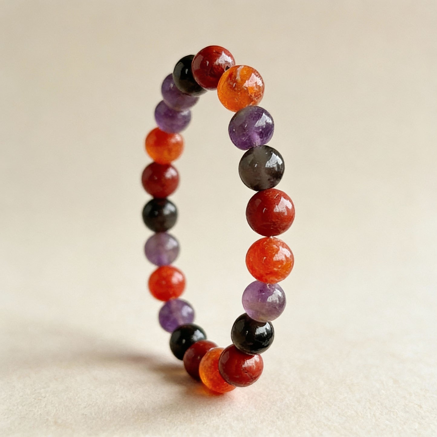 Taurus Zodiac Birthstone  Crystal Bracelet- 8 mm- Vrishabh Rashi Crystal Bracelet