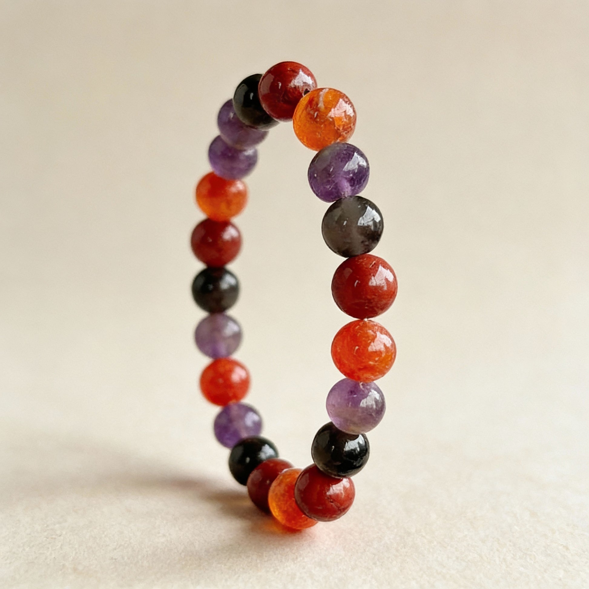 Taurus Zodiac Birthstone  Crystal Bracelet- 8 mm- Vrishabh Rashi Crystal Bracelet