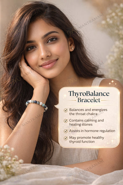 MantraMani® ThyroBalance™ Thyroid Support Crystal Bracelet for Bracelet