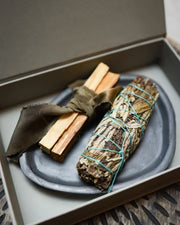 MantraMani Premium  Sage & Palo Santo Ritual Set for Ground • Cleanse • spiritual Realignment