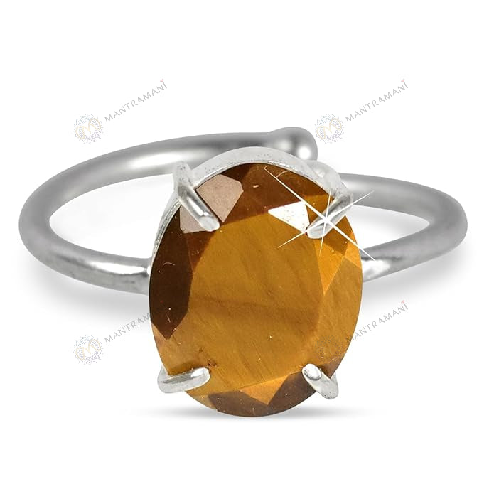 MantraMani® Tiger Eye Ring: Enhances Focus and Decision-Making