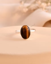 MantraMani® Tiger Eye Ring: Enhances Focus and Decision-Making
