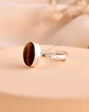 MantraMani® Tiger Eye Ring: Enhances Focus and Decision-Making