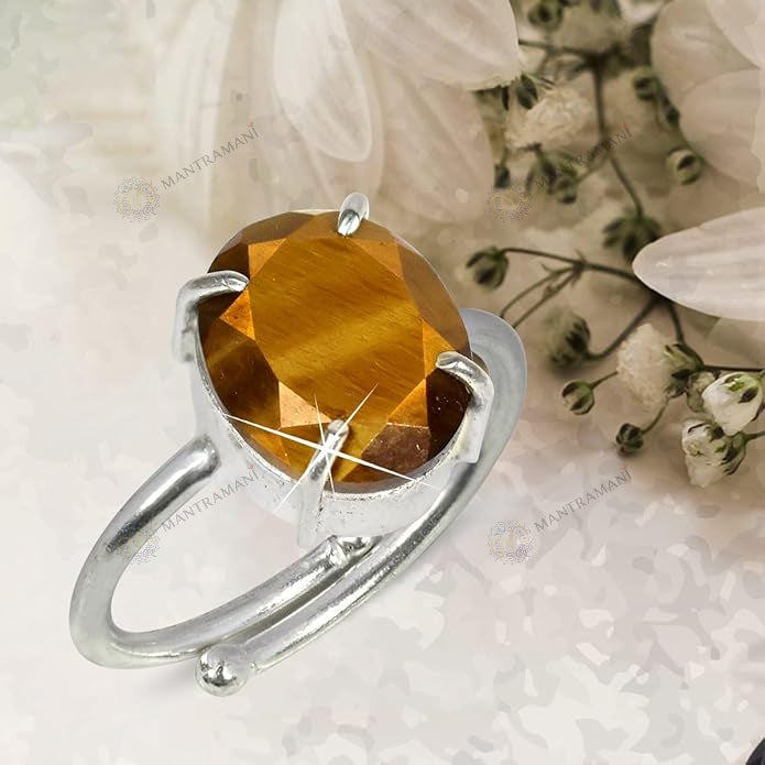 MantraMani® Tiger Eye Ring: Enhances Focus and Decision-Making