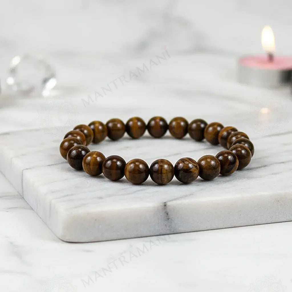 MantraMani® Tiger Eye Bracelet – Confidence, Focus & Wealth Attraction
