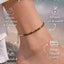 MantraMani® Tigers Eye Anklet- Confidence, Success, Protection, Power, Education and Career