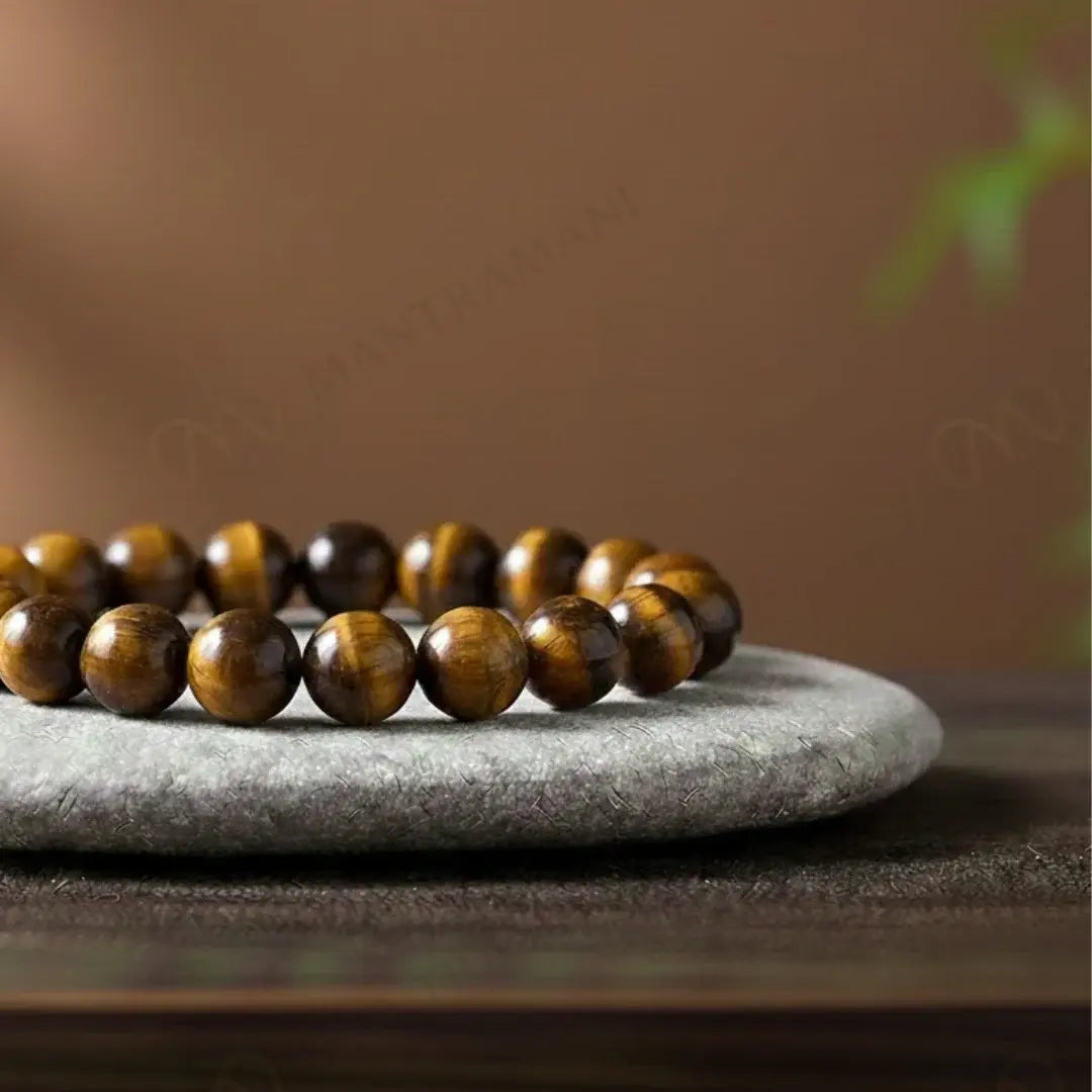 MantraMani® Tiger Eye Bracelet – Confidence, Focus & Wealth Attraction