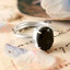 MantraMani® Black Tourmaline Ring: Protect from Psychic attacks & Negative Engery