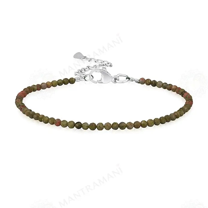 MantraMani® Unakite Anklet