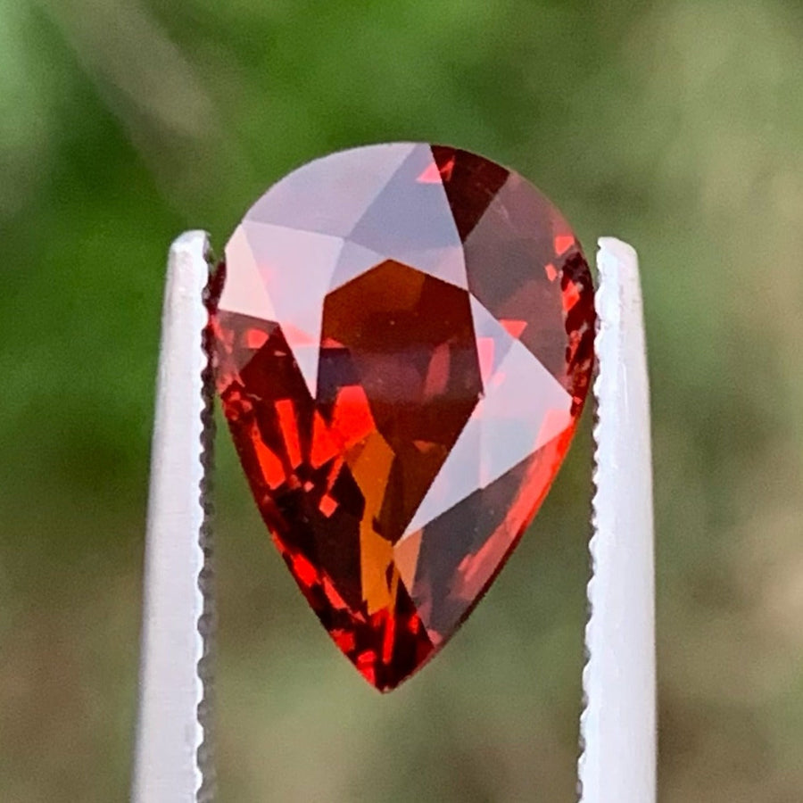 MantraMani® 3.10 Carat Garnet Pear Cut Natural Loose Gemstone
