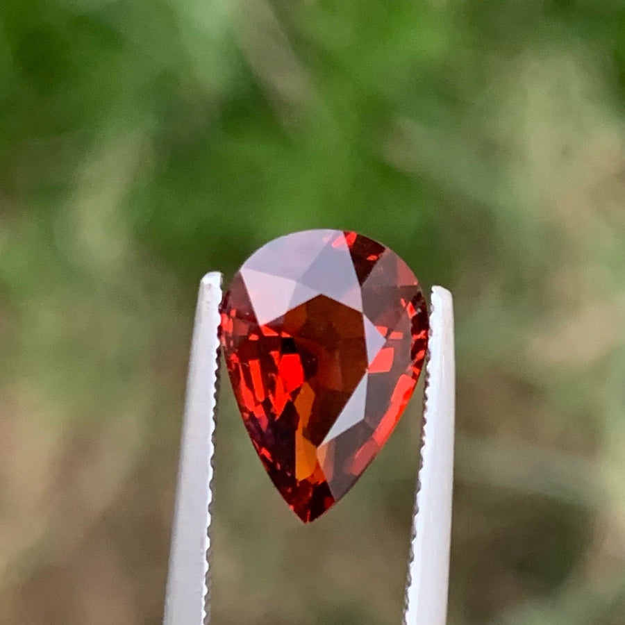 MantraMani® 3.10 Carat Garnet Pear Cut Natural Loose Gemstone