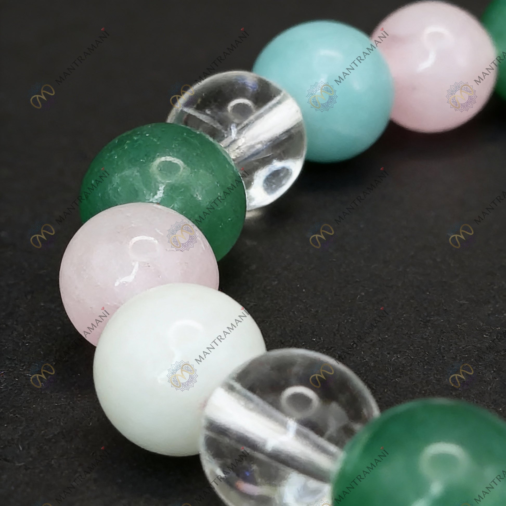 Virgo Zodiac Birthstone Crystal Bracelet- 8 mm- Kanya Rashi Crystal Bracelet