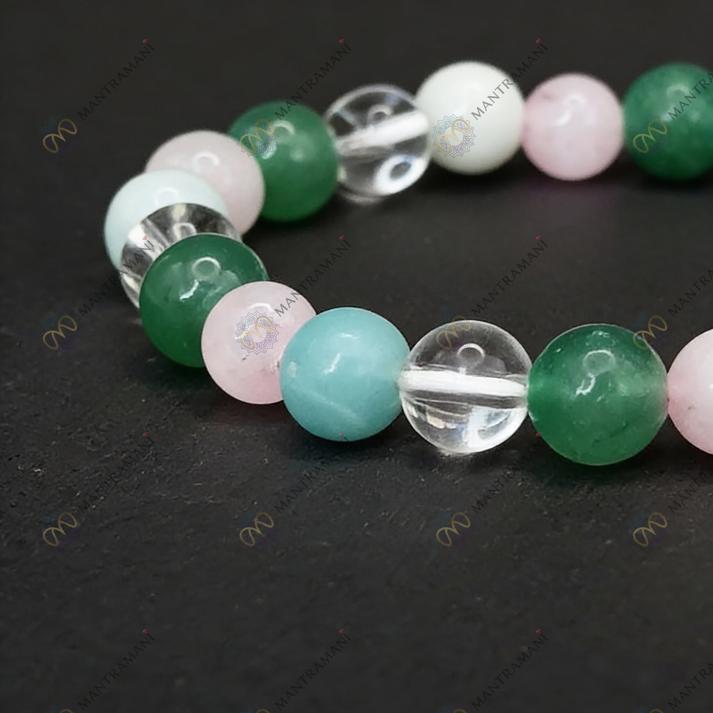 Virgo Zodiac Birthstone Crystal Bracelet- 8 mm- Kanya Rashi Crystal Bracelet