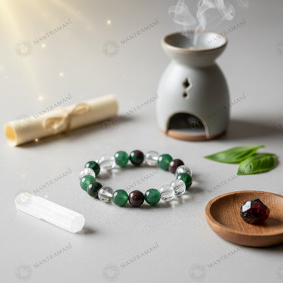 MantraMani® VitaCore™ — Health Support Bracelet for Cholesterol & Blood Pressure Control gemstone bracelet