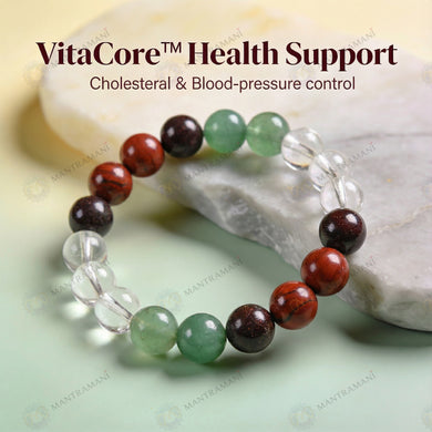 MantraMani® VitaCore™ — Health Support Bracelet for Cholesterol & Blood Pressure Control