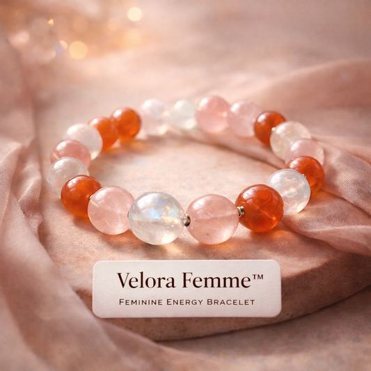 Velora Femme™— Feminine Energy Bracelet for Hormonal Health, Confidence & Emotional Ease