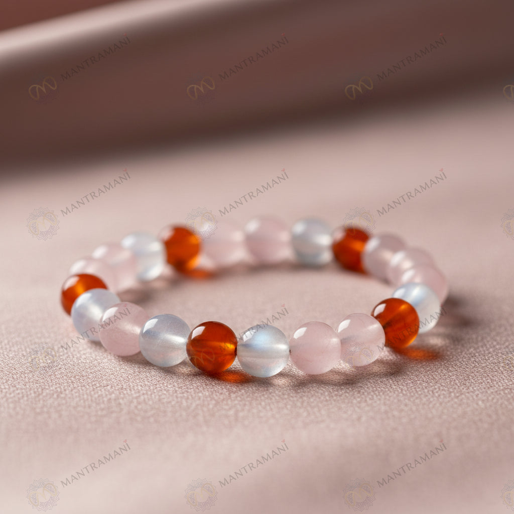 MantraMani® Velora Femme™— Feminine Energy Bracelet for Hormonal Health, Confidence & Emotional Ease