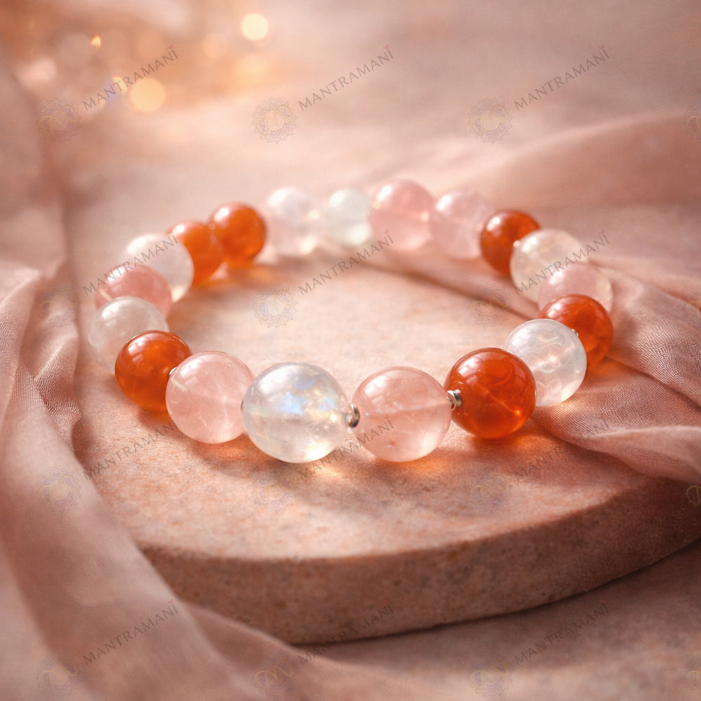 MantraMani® Velora Femme™— Feminine Energy Bracelet for Hormonal Health, Confidence & Emotional Ease