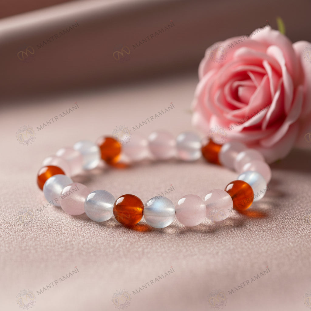 MantraMani® Velora Femme™— Feminine Energy Bracelet for Hormonal Health, Confidence & Emotional Ease