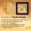 MantraMani® Shree Vyapar Vridhi Yantra on Raw Pyrite Frame