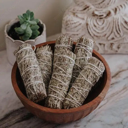 MantraMani™ MantraMani California White Sage Smudge Stick for Sacred purification • Energy cleansing • Spiritual harmony