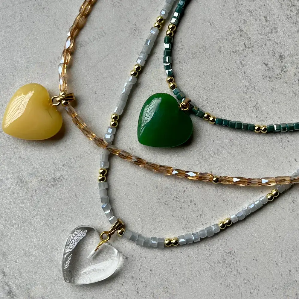 MantraMani® Citrine Heart Pendant