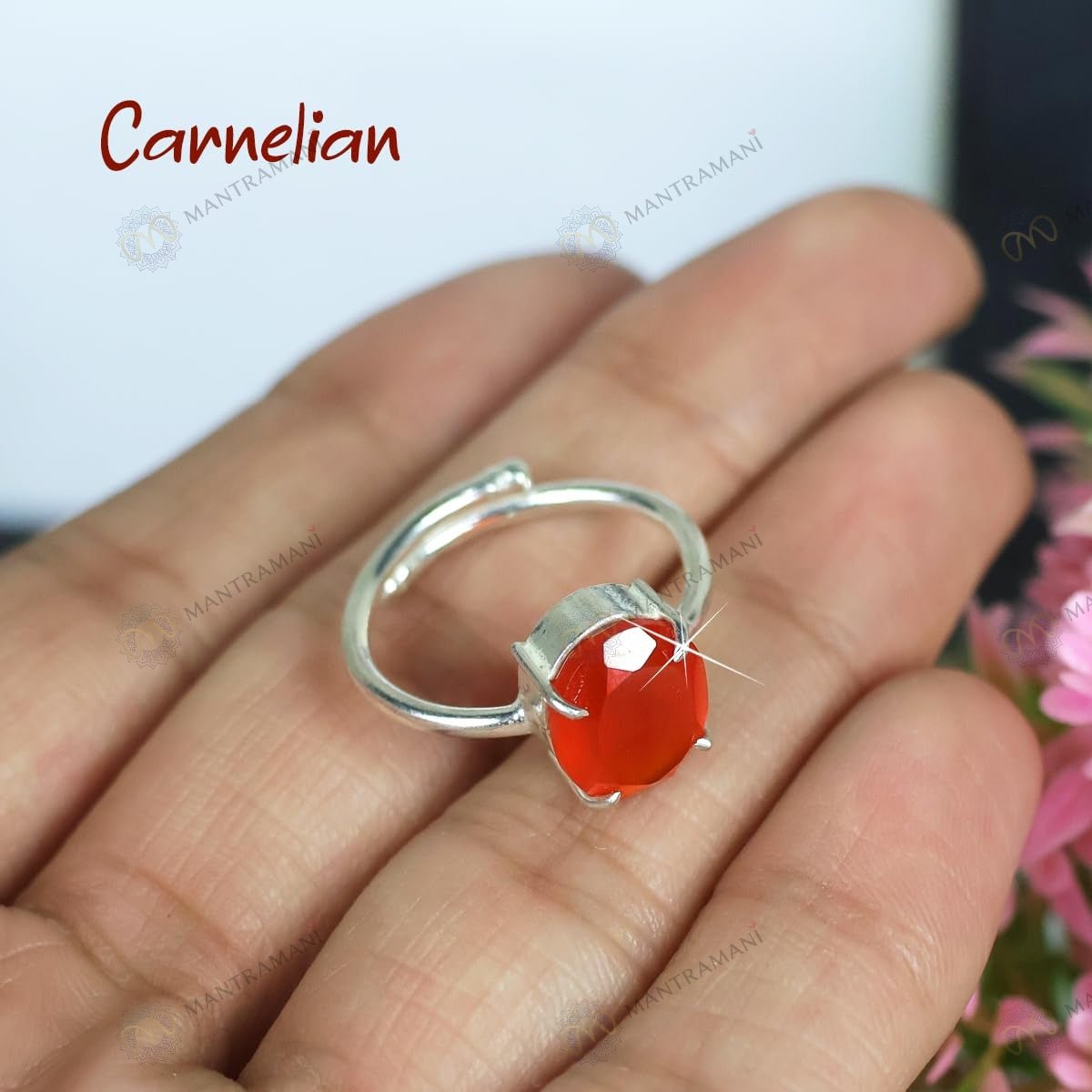 Carnelian ring for confidence and creativity | MantraMani