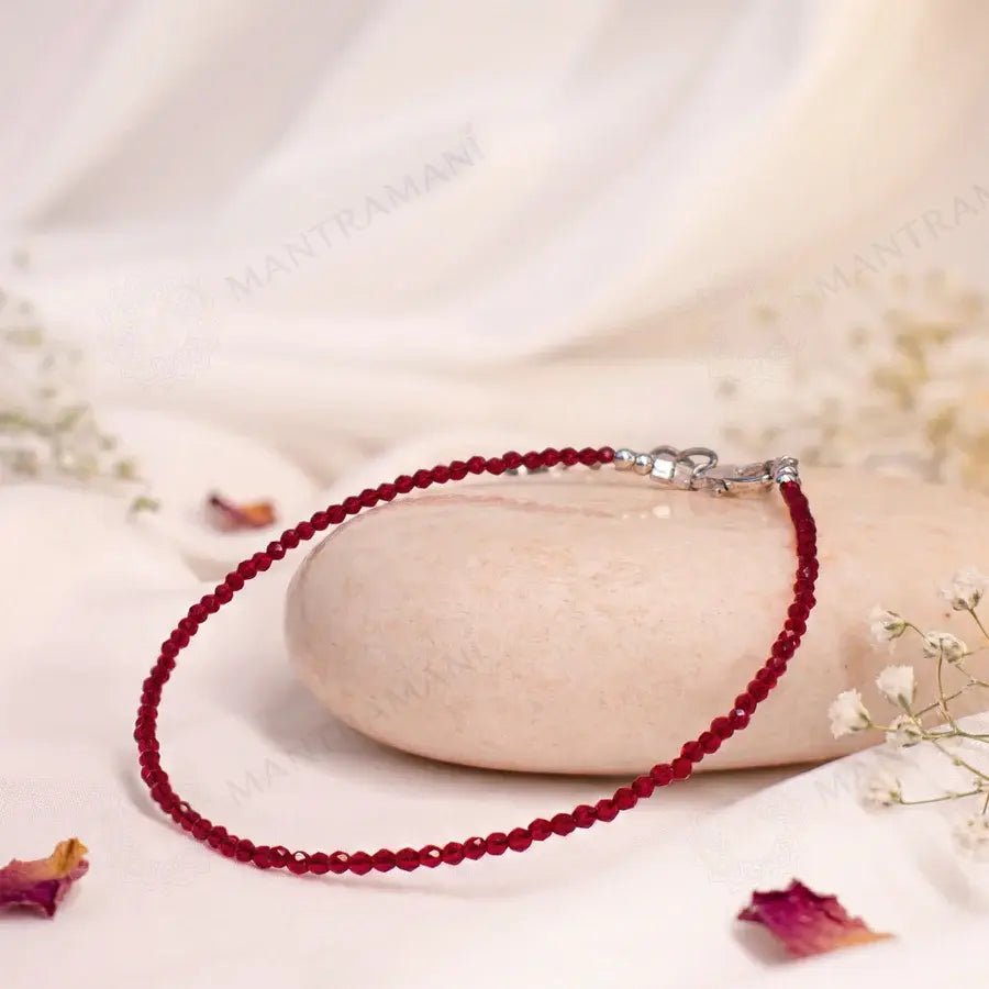 Carnelian anklet for confidence and motivation | MantraMani