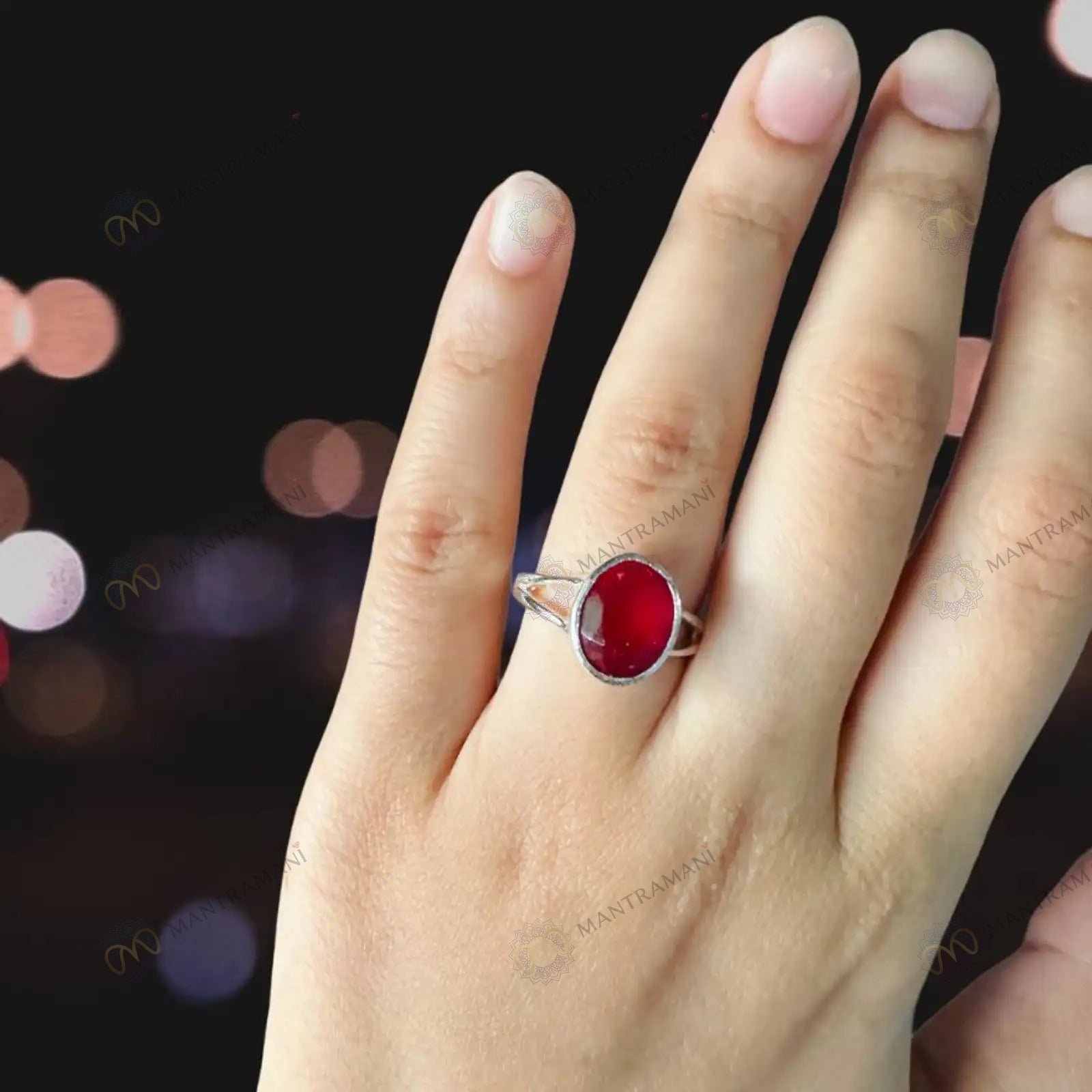 Manik ruby ring for confidence and leadership | MantraMani