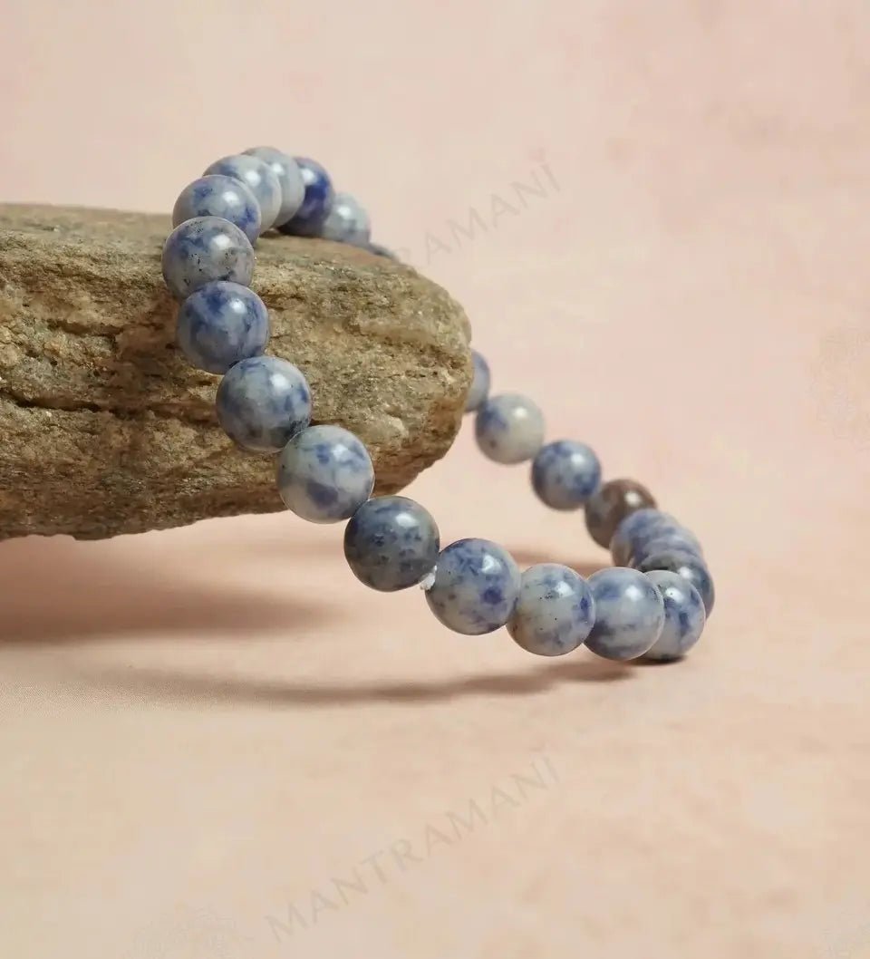 Sodalite bracelet for clear thinking and calm | MantraMani